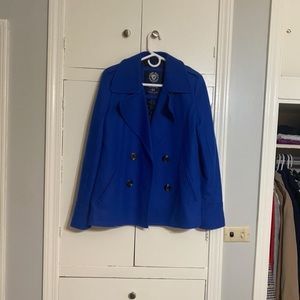 American Eagle size medium, royal blue peacoat.